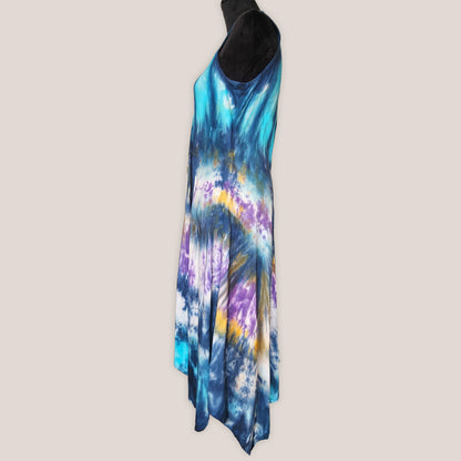 Lagoon Lily Tie Dye Boho Dress