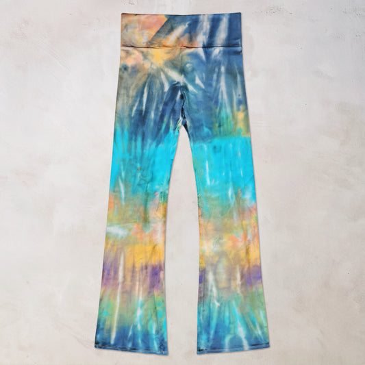 Lagoon Lily Tie Dye Flare Leggings