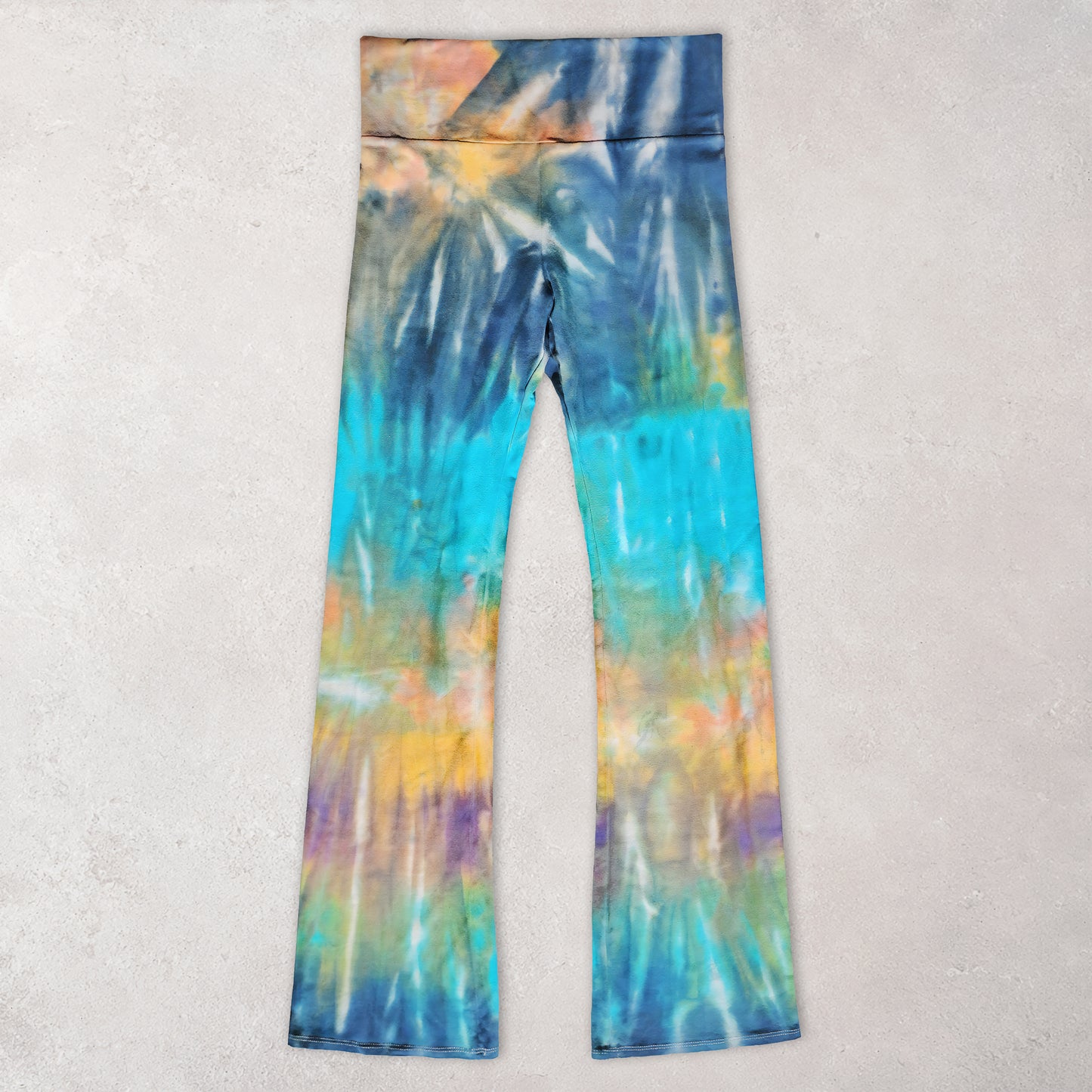 Lagoon Lily Tie Dye Flare Leggings