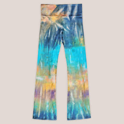 Lagoon Lily Tie Dye Flare Leggings