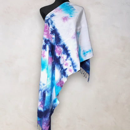 Larkspur Sky Tie Dye Boho Scarf