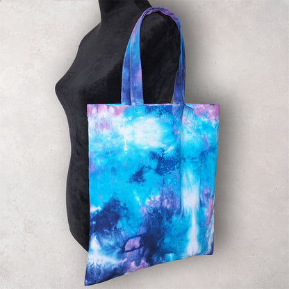 Larkspur Sky Tie Dye Cotton Tote Bag