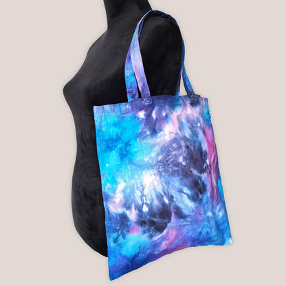 Galactic Spark Tie Dye Cotton Tote Bag