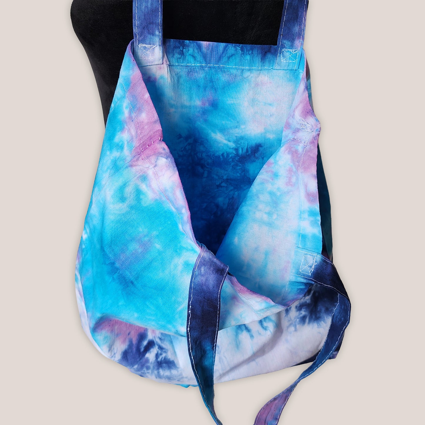 Larkspur Sky Tie Dye Cotton Tote Bag