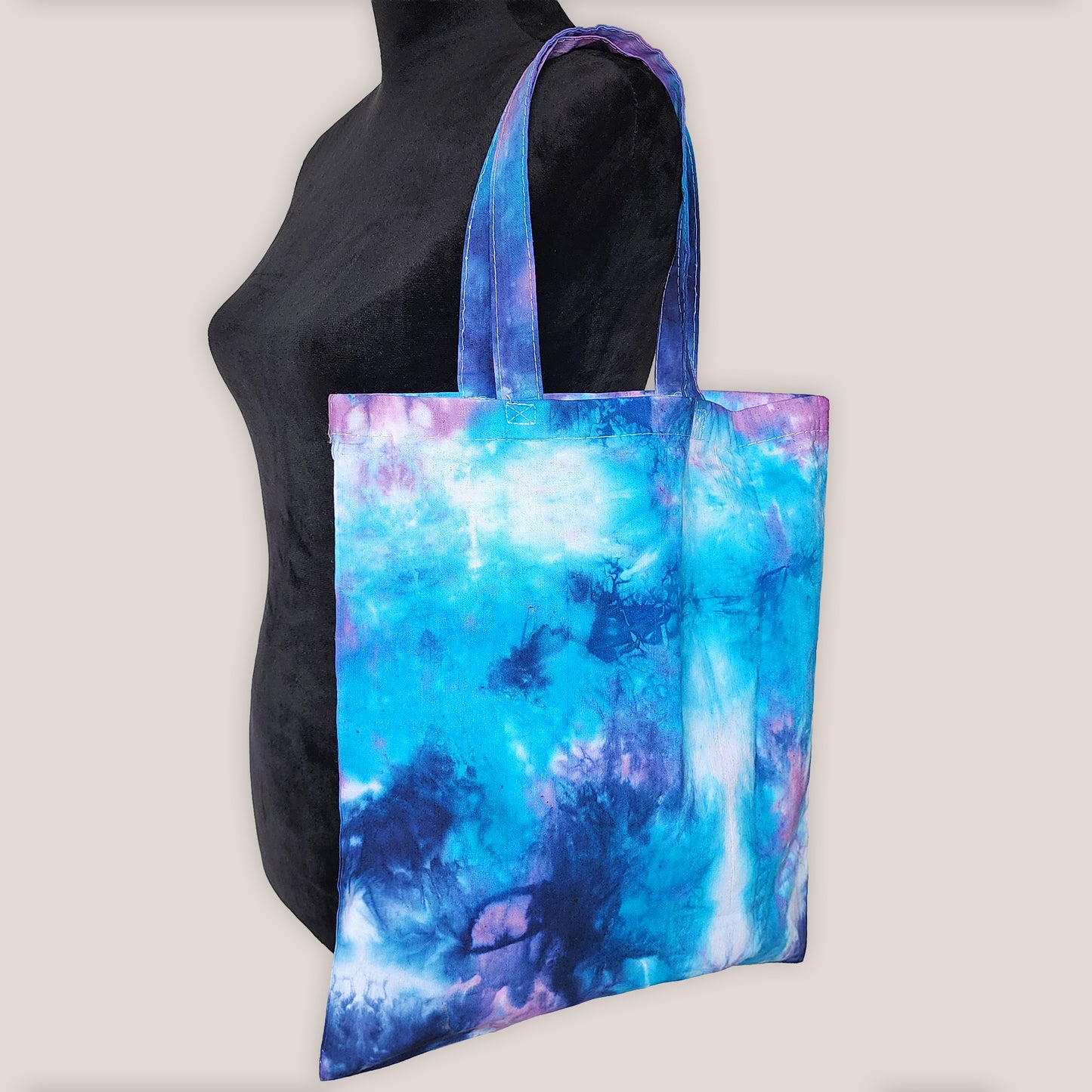 Larkspur Sky Tie Dye Cotton Tote Bag