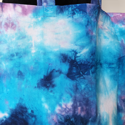 Larkspur Sky Tie Dye Cotton Tote Bag
