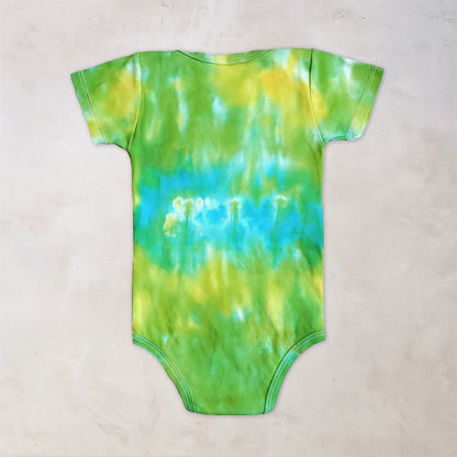 Lemon Lime Organic Tie Dye Baby Bodysuit