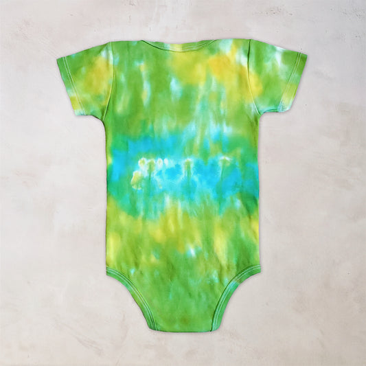 Lemon Lime Organic Tie Dye Baby Bodysuit