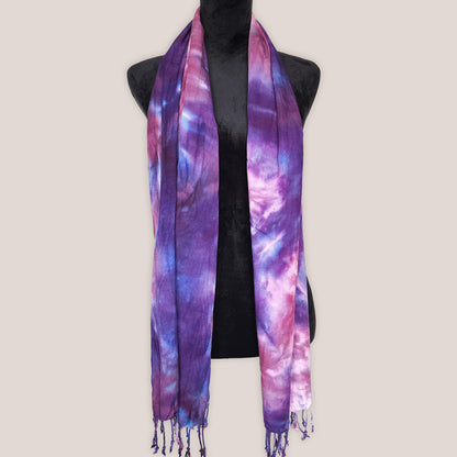 Lepidolite Tie Dye Boho Scarf