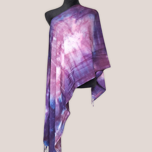 Lepidolite Tie Dye Boho Scarf