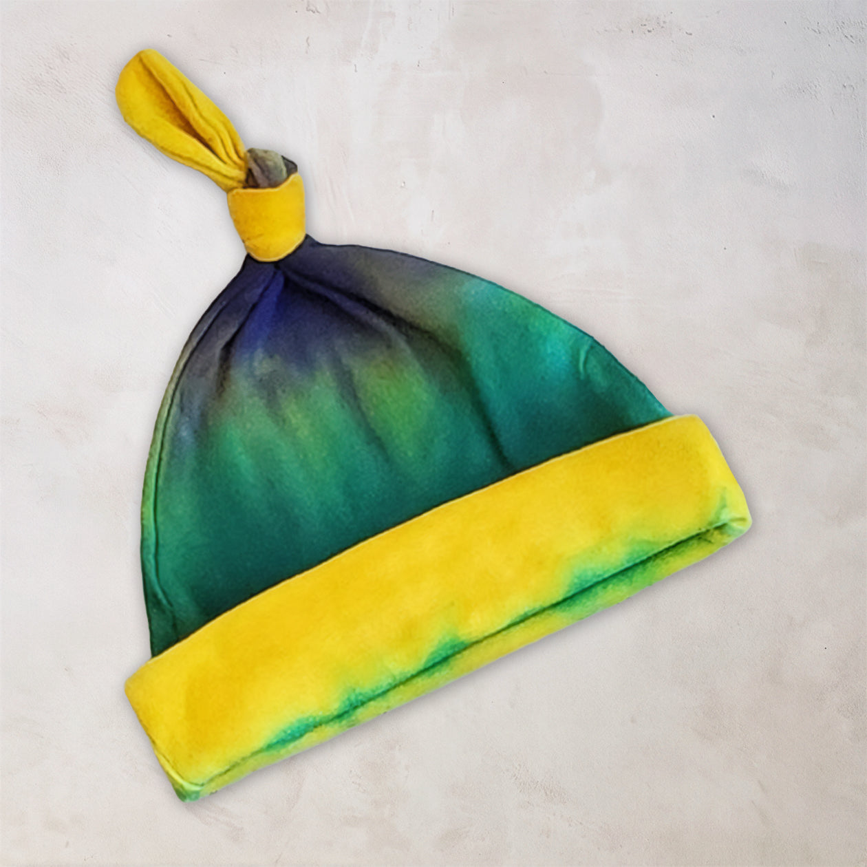 Mardi Gras Organic Tie Dye Baby Hat