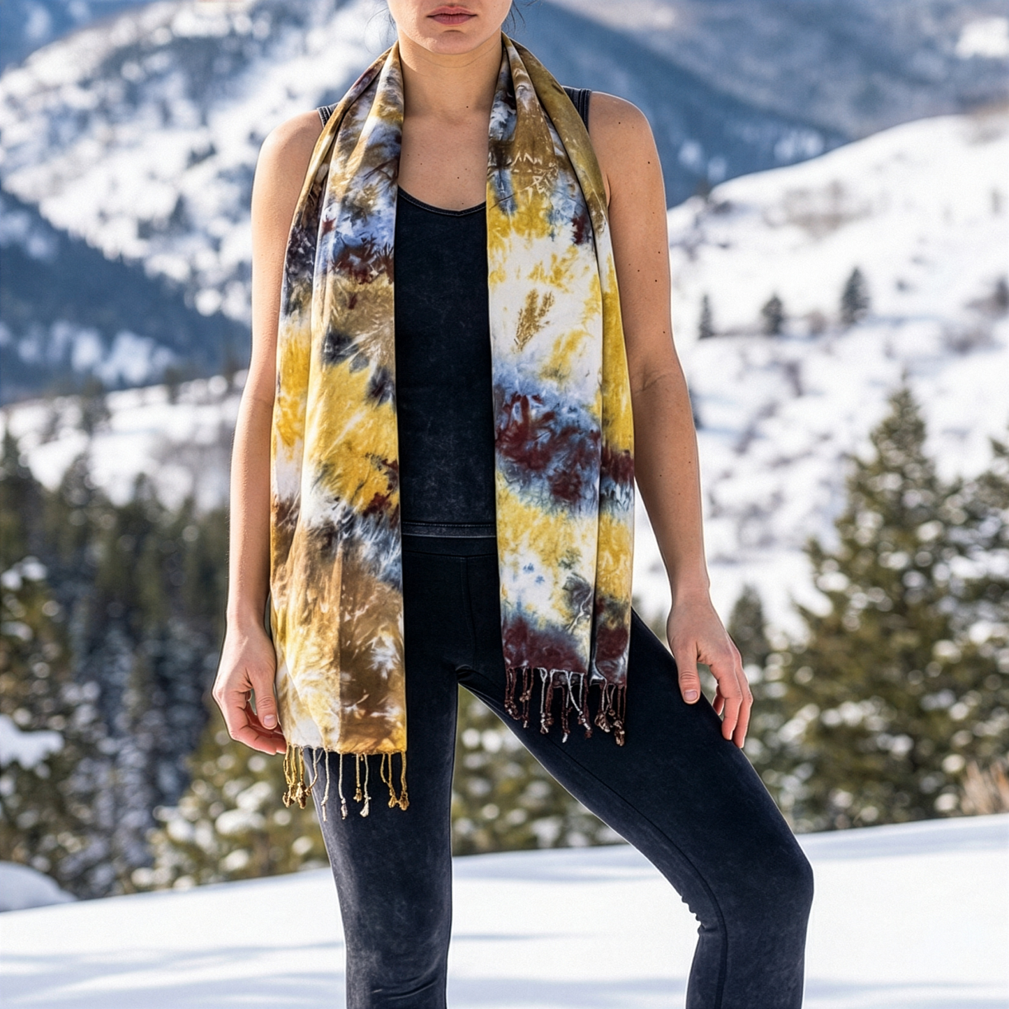 Moon Dust Tie Dye Boho Scarf