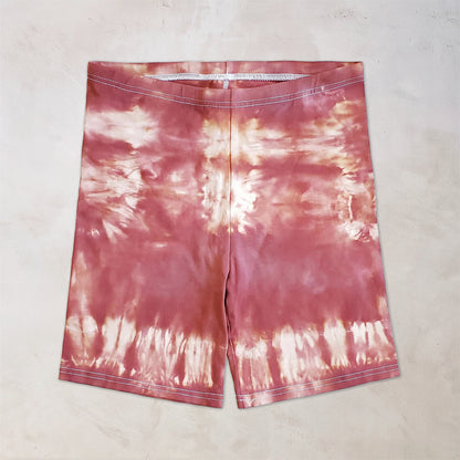 Pumpkin Spice Tie Dye Cotton Shorts