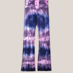 Purple and Navy Blue Tie Dye Yoga Pants by Akasha Sun