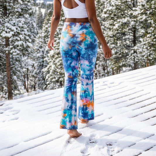 Solar Tide Tie Dye Flare Leggings