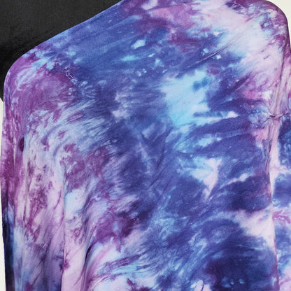 Stormy Iris Tie Dye Boho Scarf