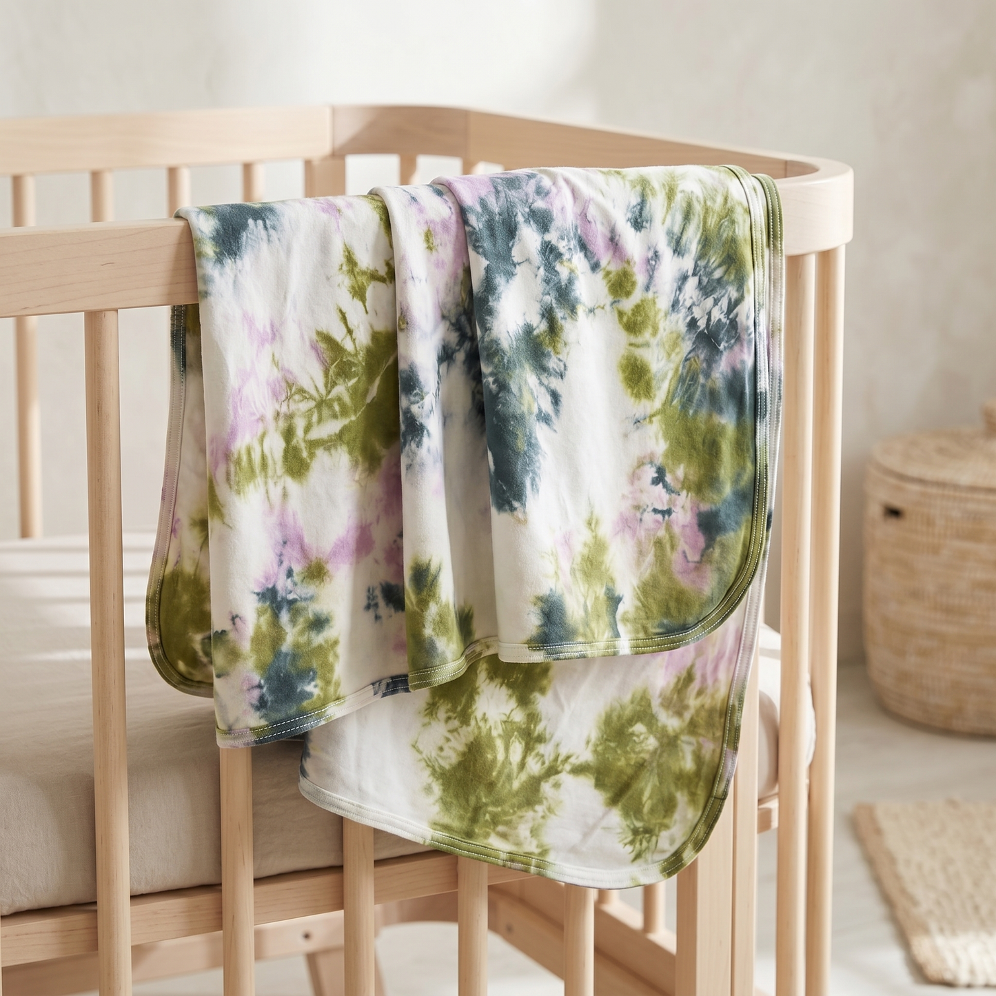 Wicked Grove Tie Dye Organic Baby Blanket