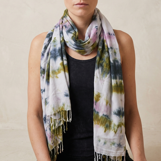 Wicked Grove Tie Dye Boho Scarf