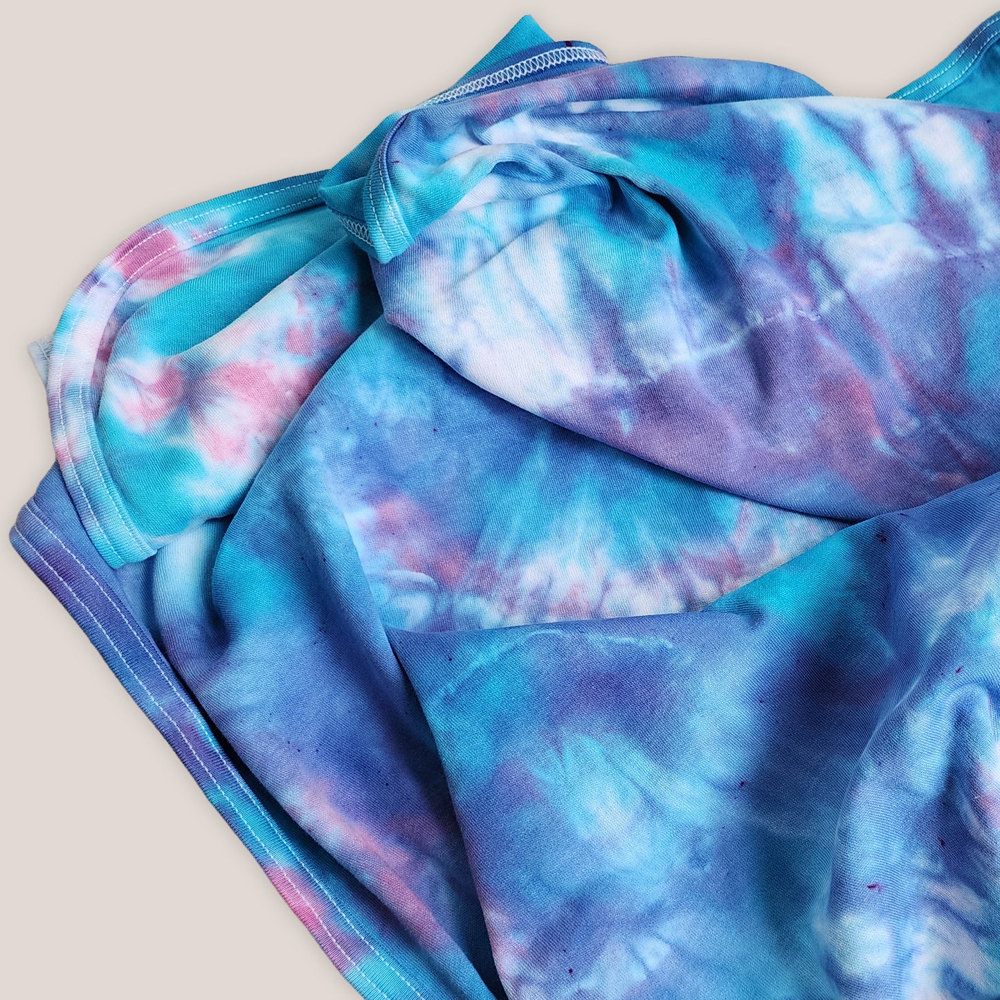 Wisteria Mist Tie Dye Organic Baby Blanket