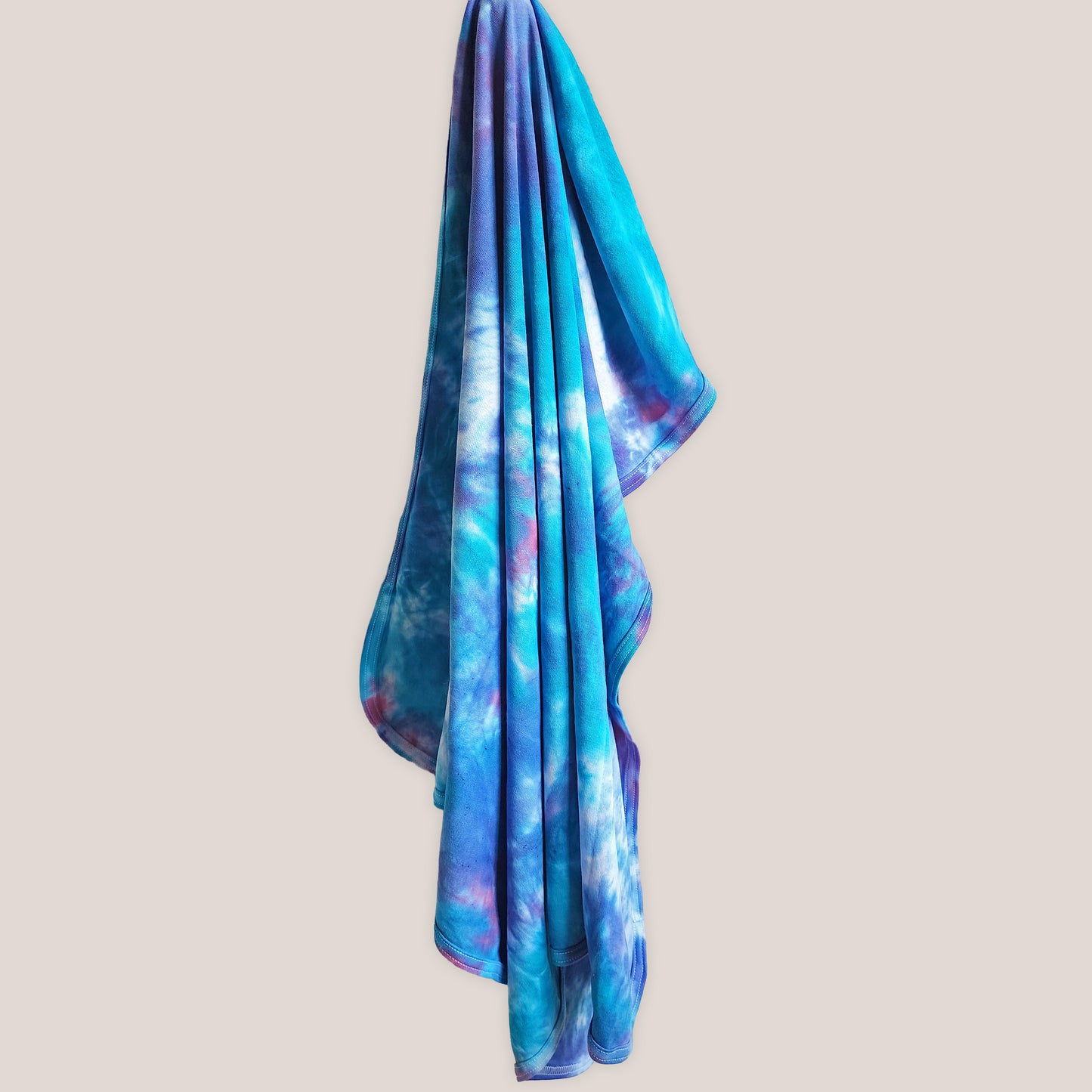 Wisteria Mist Tie Dye Organic Baby Blanket