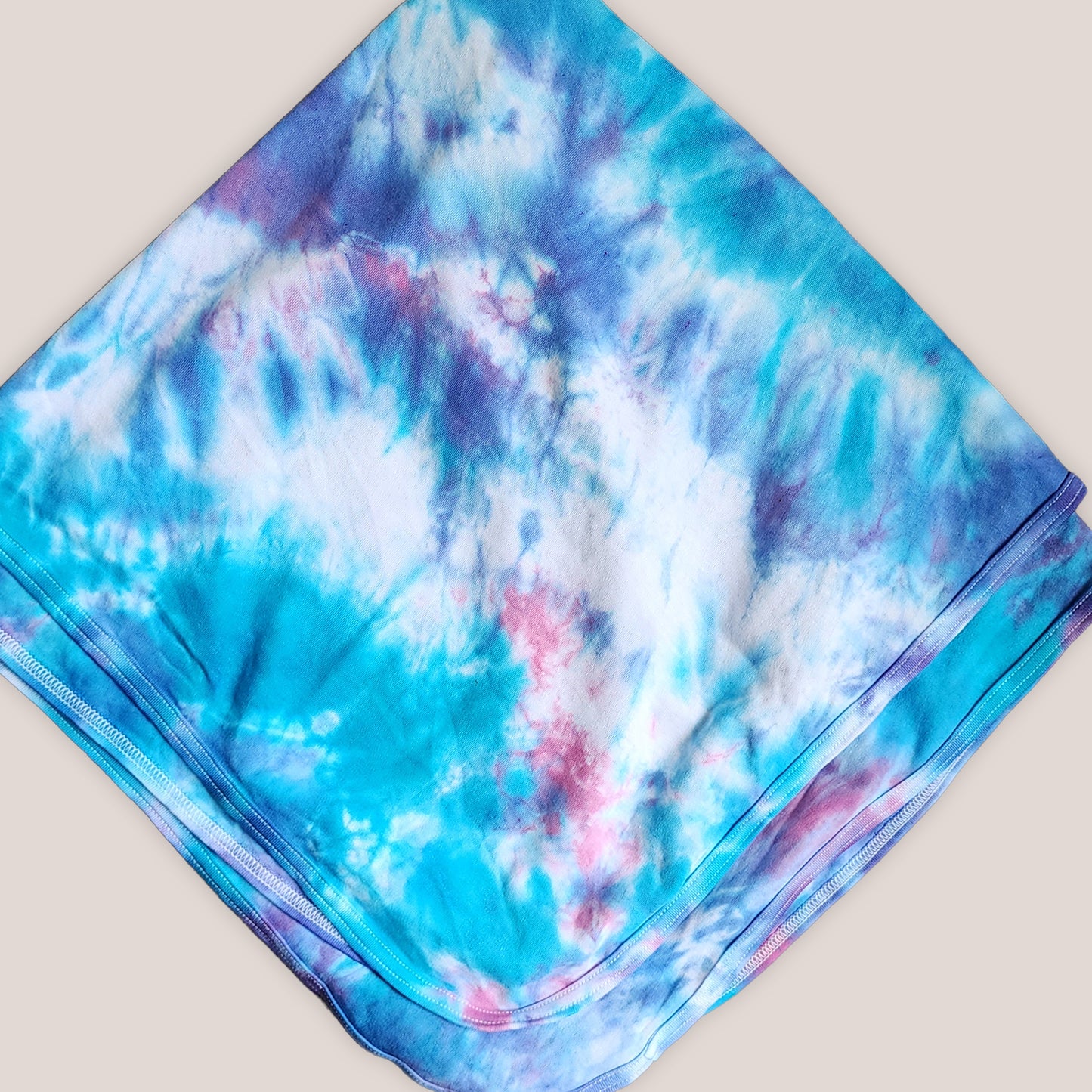 Wisteria Mist Tie Dye Organic Baby Blanket