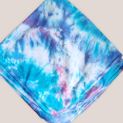 Wisteria Mist Tie Dye Organic Baby Blanket