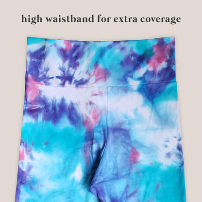 Wisteria Mist Tie Dye Flare Leggings