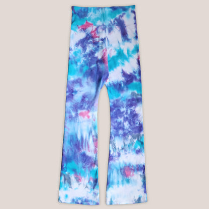 Wisteria Mist Tie Dye Flare Leggings