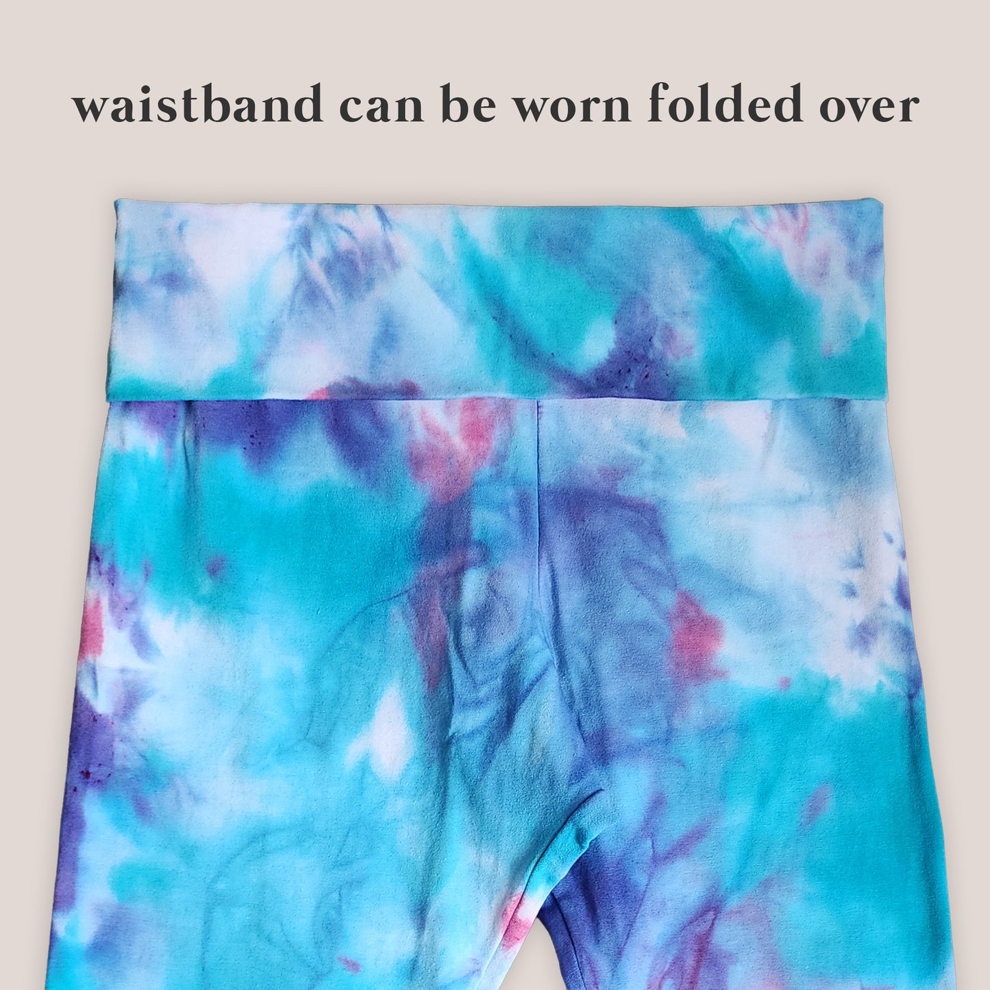 Wisteria Mist Tie Dye Flare Leggings