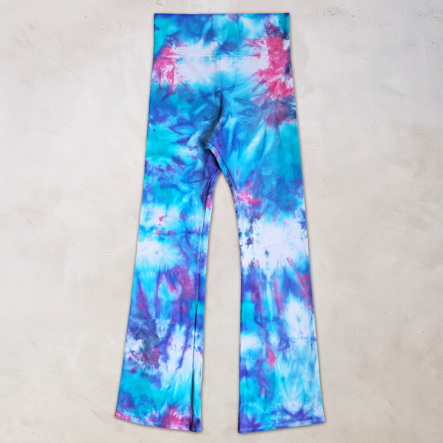 Wisteria Mist Tie Dye Flare Leggings