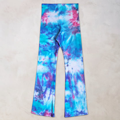 Wisteria Mist Tie Dye Flare Leggings