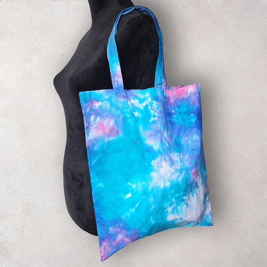 Wisteria Mist Tie Dye Cotton Tote Bag