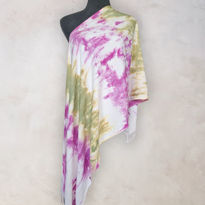 Alpine Thistle Tie Dye Boho Scarf
