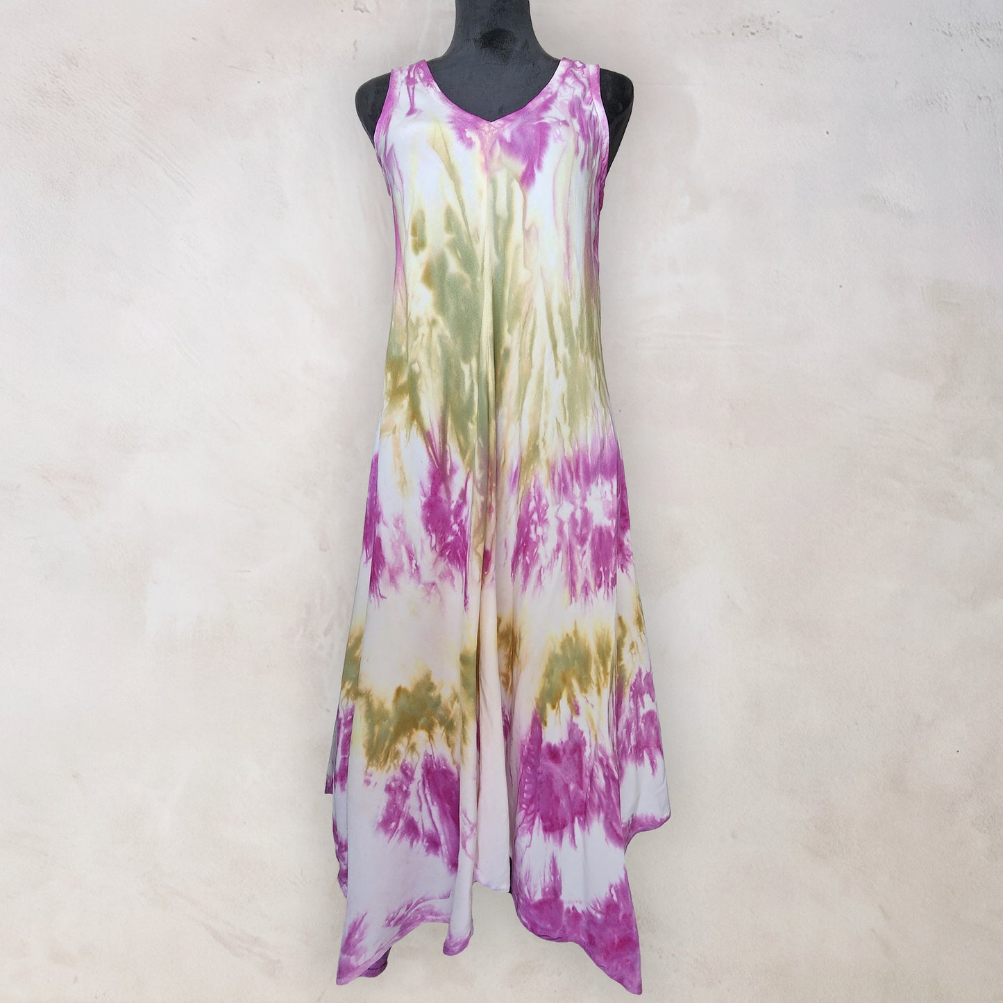 Alpine Thistle Tie Dye Boho Dress