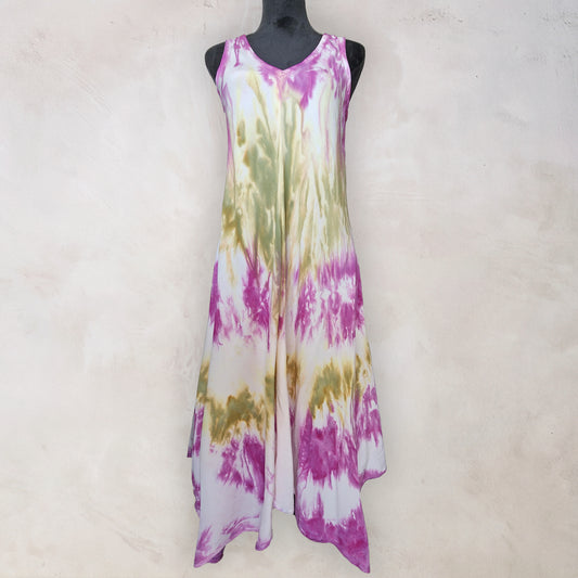 Alpine Thistle Tie Dye Boho Dress
