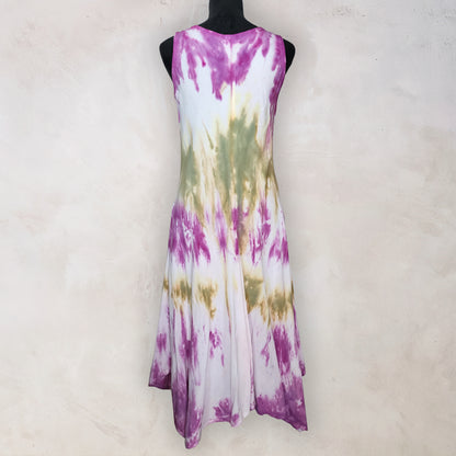 Alpine Thistle Tie Dye Boho Dress