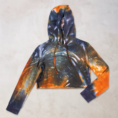 Alvina Tie Dye Cropped Hoodie