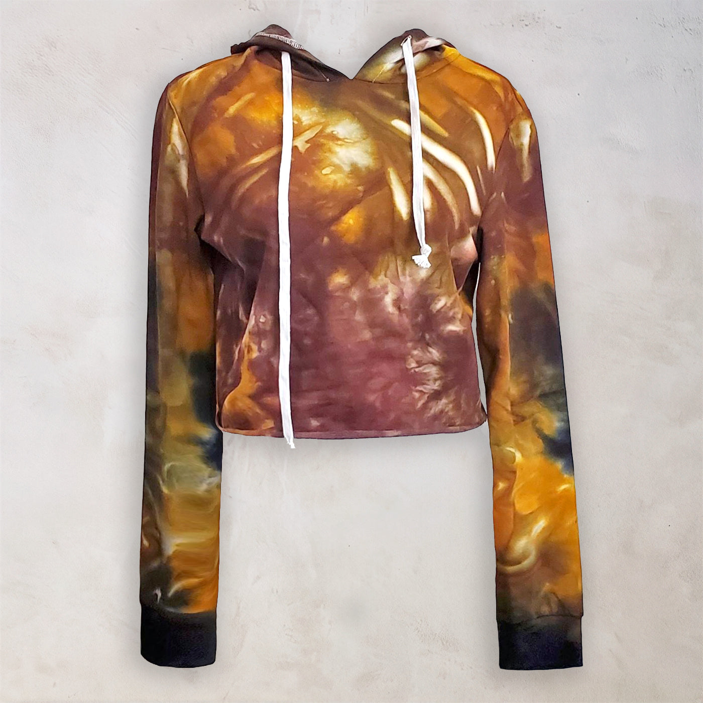 Baltic Amber Tie Dye Cropped Hoodie