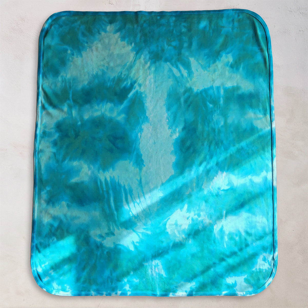 Caribbean Organic Tie Dye Baby Blanket