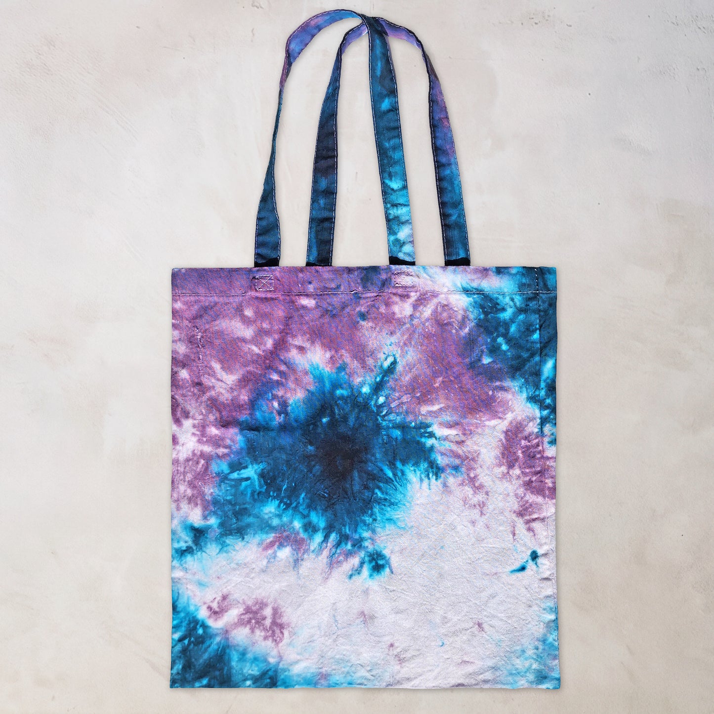 Celestial Spark Tie Dye Cotton Tote Bag