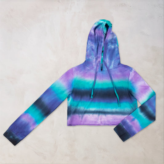 Colorado Dusk Tie Dye Cropped Hoodie
