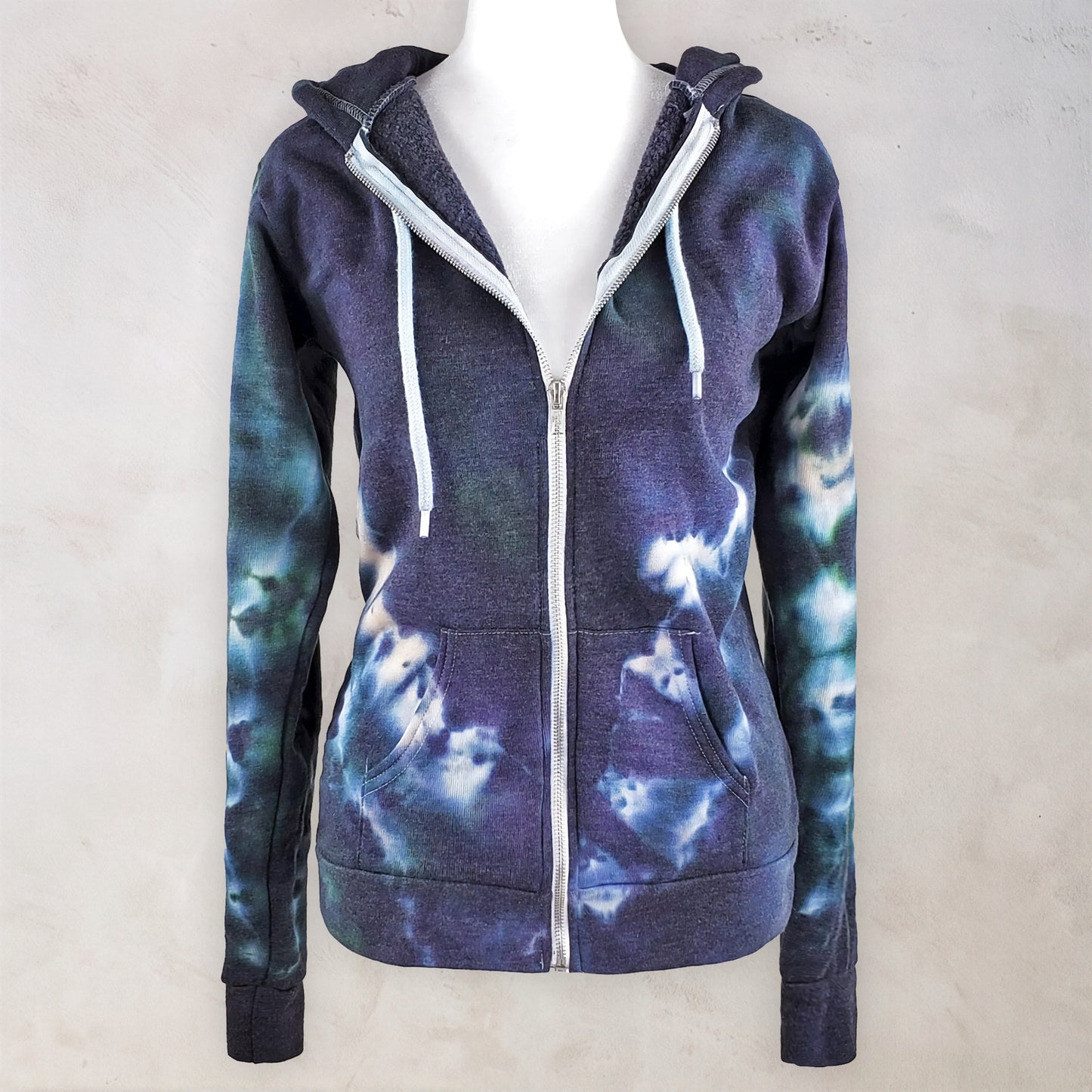 Deep Ocean Tie Dye Fleece Jacket