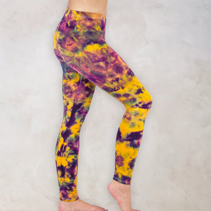 Desert Flower Tie Dye Cotton Leggings