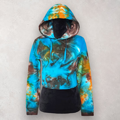 Desert Oasis Tie Dye Cropped Hoodie