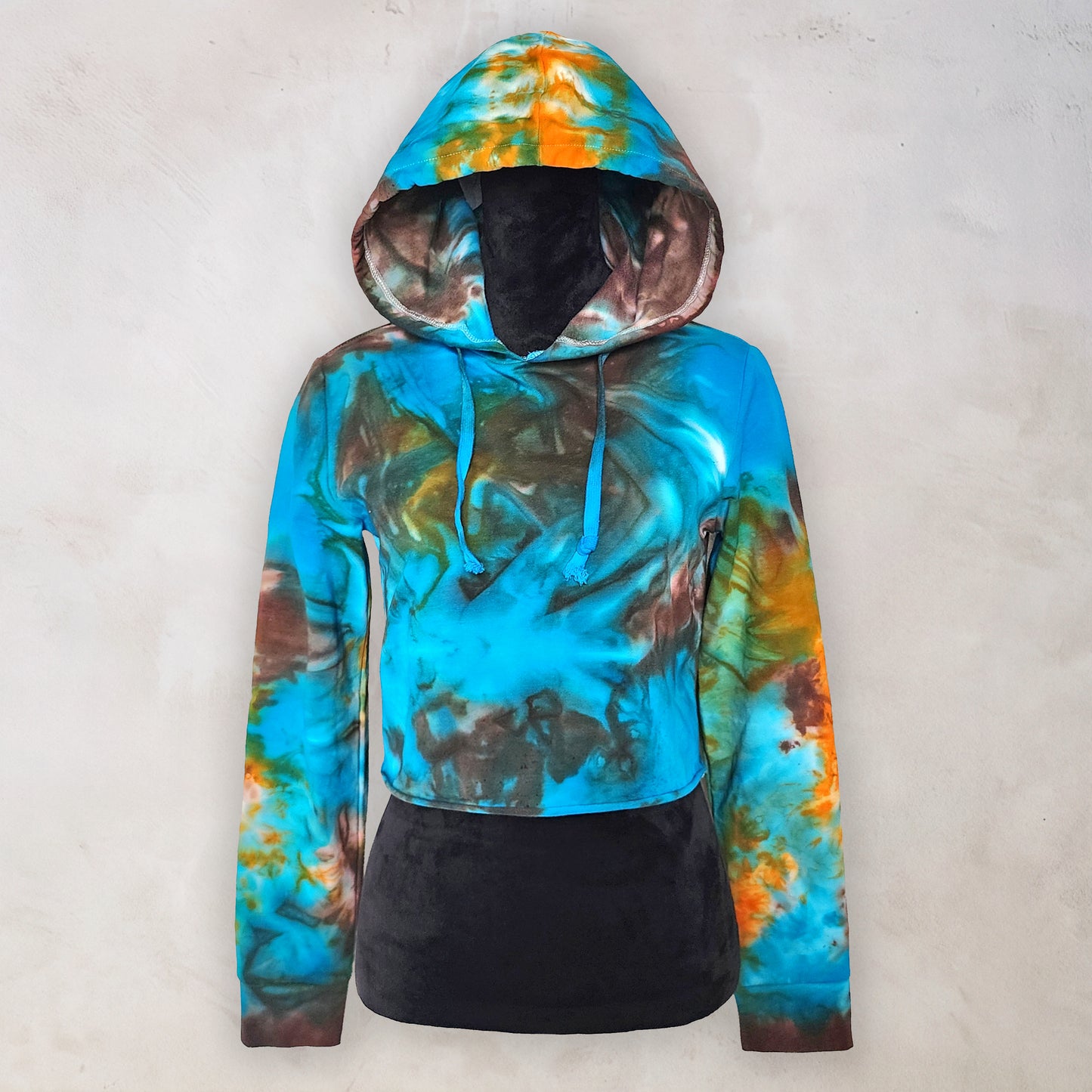 Desert Oasis Tie Dye Cropped Hoodie