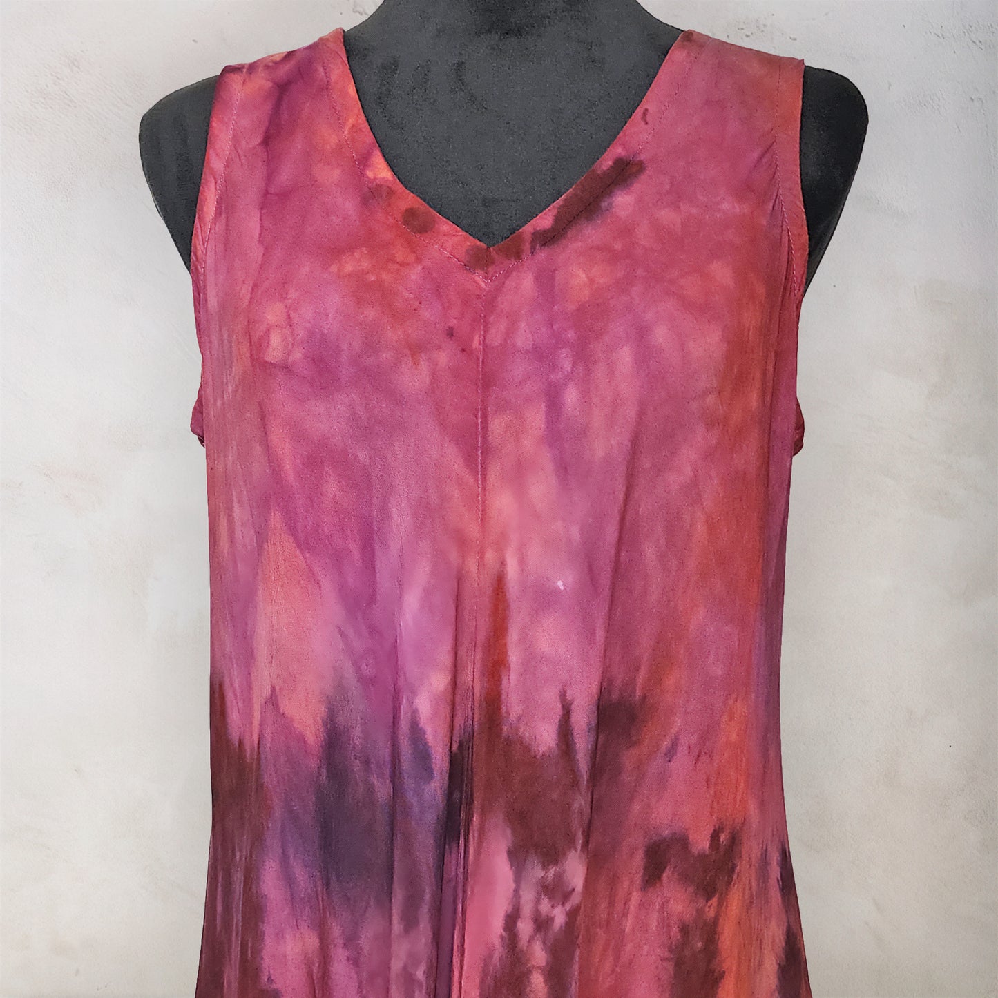 Elderberry Wine Tie Dye Boho Dress