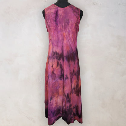 Elderberry Wine Tie Dye Boho Dress