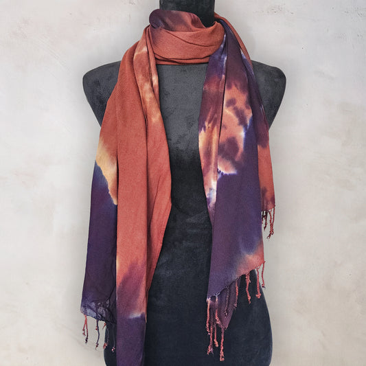 Forager's Spice Tie Dye Boho Scarf