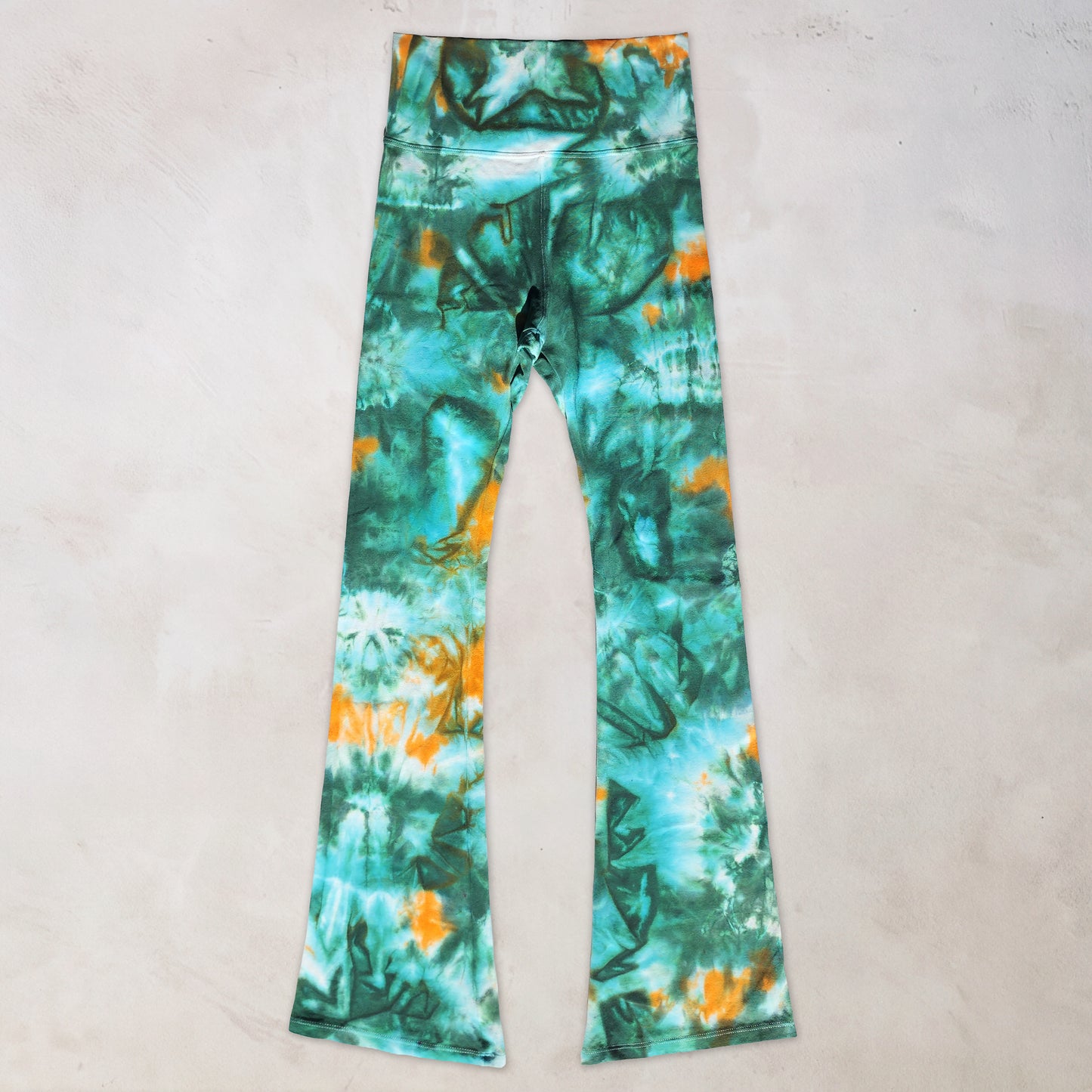 Forest Ember Tie Dye Flare Leggings