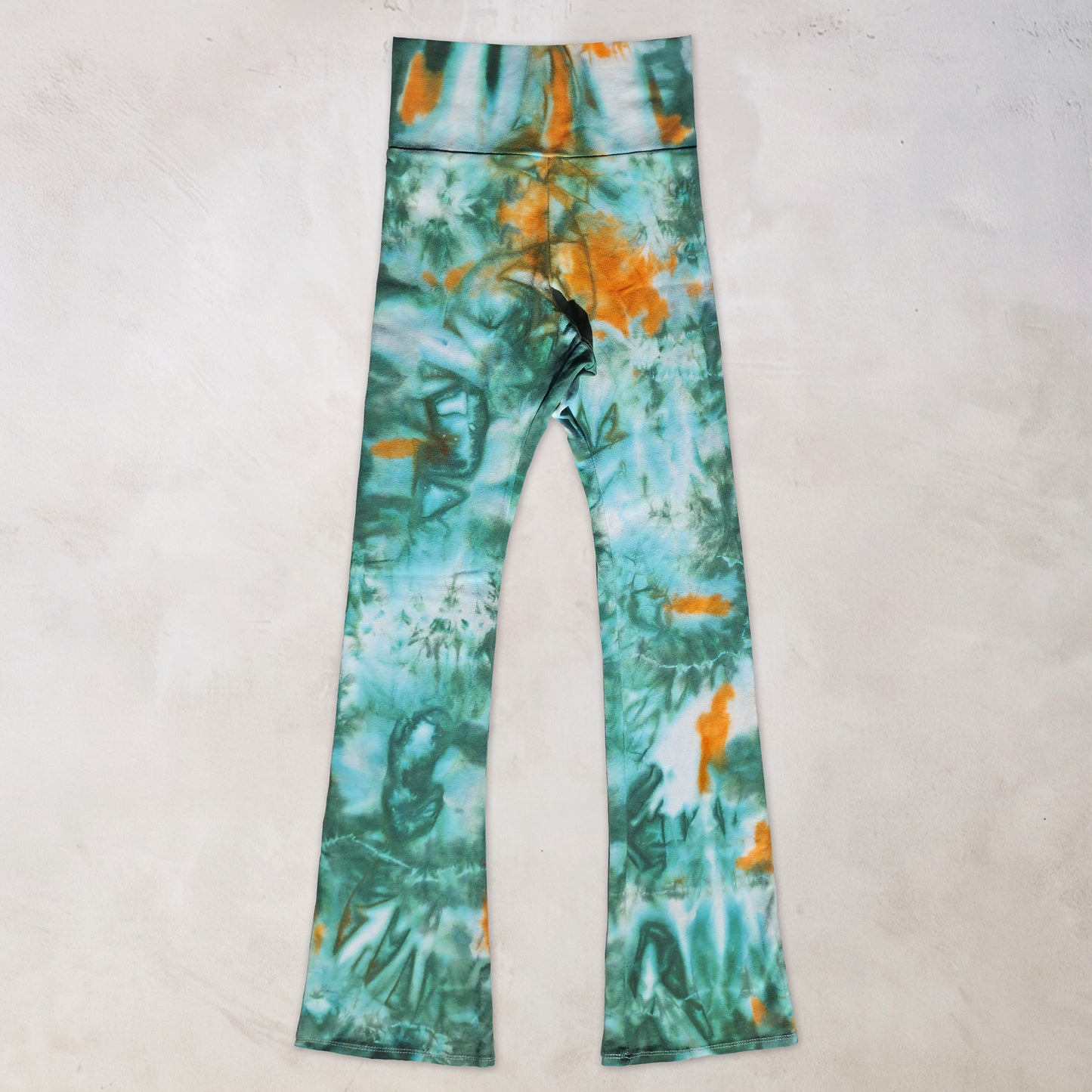 Forest Ember Tie Dye Flare Leggings